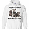 Inktee Store - Dogs Make Me Happy Humans Make My Heart Hurt Hoodies Image