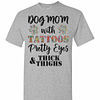 Inktee Store - Dog Mom With Tattoos Pretty Eyes Thick And Thighs Men'S T-Shirt Image
