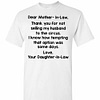 Inktee Store - Dear Mother In Law Thank You For Not Selling My Husband Men'S T-Shirt Image