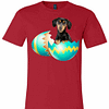 Inktee Store - Dog Easter Cute Dachshund Egg Gift Premium T-Shirt Image