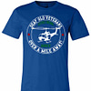 Inktee Store - Deaf Old Veterans Still Hear Huey Over A Mile Away Premium T-Shirt Image
