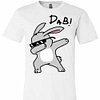 Inktee Store - Dabbing Easter Bunny Funny Easter Gift Premium T-Shirt Image