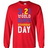 Inktee Store - Down Syndrome Awareness World Down Syndrome Long Sleeve T-Shirt Image