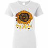Inktee Store - Dog Paw Sunflower Dog Mom Women'S T-Shirt Image
