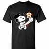 Inktee Store - Snoopy Play Baseball For Fan White Sox Team Men'S T-Shirt Image