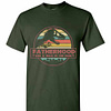 Inktee Store - Fatherhood Like A Walk In The Park Dinosaur Men'S T-Shirt Image