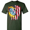 Inktee Store - Miller Lite American Flag Independence Day 4Th Of July Men'S T-Shirt Image