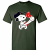 Inktee Store - Snoopy Play Baseball Team Ha03 Boston Red Sox Premium Men'S T-Shirt Image