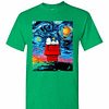 Inktee Store - Woodstock And Snoopy Starry Night Men'S T-Shirt Image