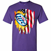 Inktee Store - Miller Lite American Flag Independence Day 4Th Of July Men'S T-Shirt Image