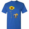 Inktee Store - You Are My Sunshine Hippie Sunflower Elephant Men'S T-Shirt Image