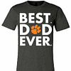 Inktee Store - Best Father'S Day Clemson Tigers Dad Premium T-Shirt Image