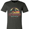 Inktee Store - Fatherhood Like A Walk In The Park Dinosaur Premium T-Shirt Image