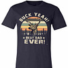 Inktee Store - Hunting Buck Yeah Best Dad Ever Vintage Premium T-Shirt Image
