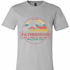 Inktee Store - Fatherhood Like A Walk In The Park Dinosaur Premium T-Shirt Image