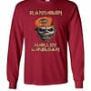 Inktee Store - Iron Maiden Harley Davidson Skull Long Sleeve T-Shirt Image