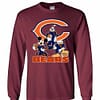 Inktee Store - Mickey Donald Goofy The Three Chicago Bears Long Sleeve T-Shirt Image