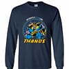 Inktee Store - Marvel Fathers Day My Dad Is A Titan Like Thanos Long Sleeve T-Shirt Image