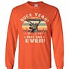 Inktee Store - Hunting Buck Yeah Best Dad Ever Vintage Long Sleeve T-Shirt Image