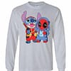Inktee Store - Deadpool And Stitch Long Sleeve T-Shirt Image