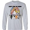 Inktee Store - Freddie Mercury And His Cats Don'T Stop Me Meow Long Sleeve T-Shirt Image