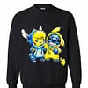 Inktee Store - Baby Pikachu And Baby Stitch Sweatshirt Image