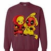 Inktee Store - Ryan Reynolds Pikachu Deadpool Sweatshirt Image