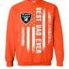 Inktee Store - Oakland Raiders Best Dad Ever Independence Day American Sweatshirt Image