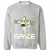 Inktee Store - Disney Pixar Toy Story Buzz Lightyear I Need My Space Sweatshirt Image