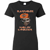 Inktee Store - Iron Maiden Harley Davidson Skull Women'S T-Shirt Image