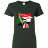 Inktee Store - Arabic English Freedom Peace Justice Sudan Flag Women'S T-Shirt Image