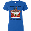 Inktee Store - Hippie Dog Car On A Dark Desert Highway Cool Wind In Women'S T-Shirt Image