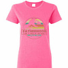 Inktee Store - Fatherhood Like A Walk In The Park Dinosaur Women'S T-Shirt Image