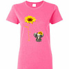 Inktee Store - You Are My Sunshine Hippie Sunflower Elephant Women'S T-Shirt Image