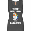 Inktee Store - Unicorn Forget Daddy Shark I'M A Dadacorn Womens Jersey Tank Top Image