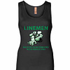 Inktee Store - Linemen Because Quarterbacks Need Heroes Too T Womens Jersey Tank Top Image