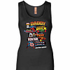 Inktee Store - Marvel Avengers Father'S Day Retro Comic Womens Jersey Tank Top Image