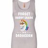 Inktee Store - Unicorn Forget Daddy Shark I'M A Dadacorn Womens Jersey Tank Top Image