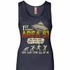 Inktee Store - 1St Annual Area 51 They Can'T Stop All Of Us Womens Jersey Tank Top Image