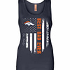 Inktee Store - Denver Broncos Best Dad Ever Independence Day Womens Jersey Tank Top Image