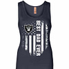 Inktee Store - Oakland Raiders Best Dad Ever Independence Day Womens Jersey Tank Top Image