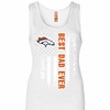 Inktee Store - Denver Broncos Best Dad Ever Independence Day Womens Jersey Tank Top Image