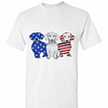 Inktee Store - Dachshund 4Th July Independence Day American Flag Men'S T-Shirt Image