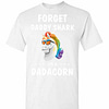 Inktee Store - Unicorn Forget Daddy Shark I'M A Dadacorn Men'S T-Shirt Image