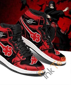 Itachi Akatsuki Symbol Naruto Sneakers Anime Air Jordan Shoes