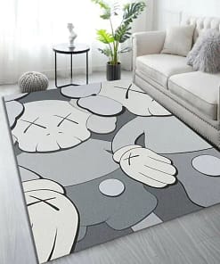 Holiday Grey Kaws , Cool Fashion Inspired Carpet, Living Room Carpet, Sneaker Room Rug