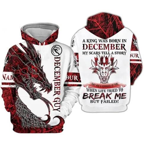 Custom Personalized Birthday December Guy Style 2 Pullover 3D Hoodie