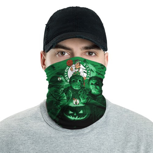Boston Celtics Horror Team Halloween Neck Gaiter Bandana No1359 Face Mask