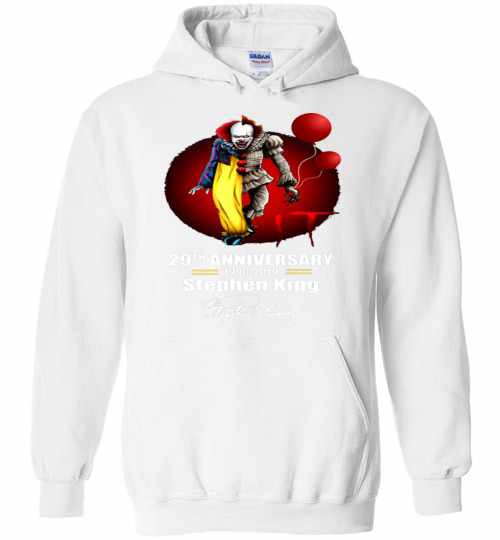 Inktee Store - 29Th Anniversary Pennywise It Stephen King 1990-2019 Hoodies Image
