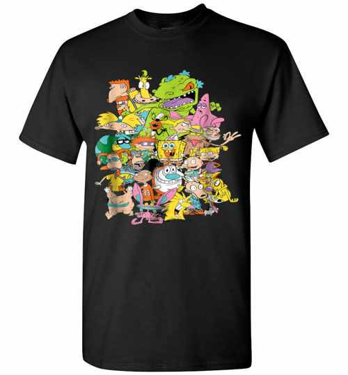 Inktee Store - Nickelodeon Complete Nick 90S Throwback Character Men'S T-Shirt Image